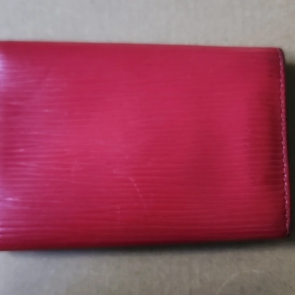 Preowned‎ Louis Vuitton Red Key Holder With COA
